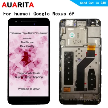 

5.7" LCD For huawei Google Nexus 6P lcd display touch panel screen with frame digitizer full assembly replacement glass screen