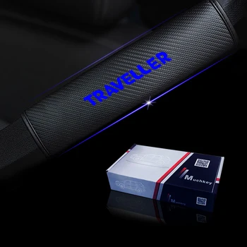 

Car Seat Belt Shoulder For Peugeot Traveller Strap Protect Pads Cover No Slip No Rubbing Soft Comfort 2Pcs Red Blue White
