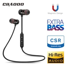 CBAOOO C40 Bluetooth наушники, беспроводная bluetooth гарнитура, спортивная водонепроницаемая Магнитная стерео гарнитура с микрофоном для xiaomi iphone Android