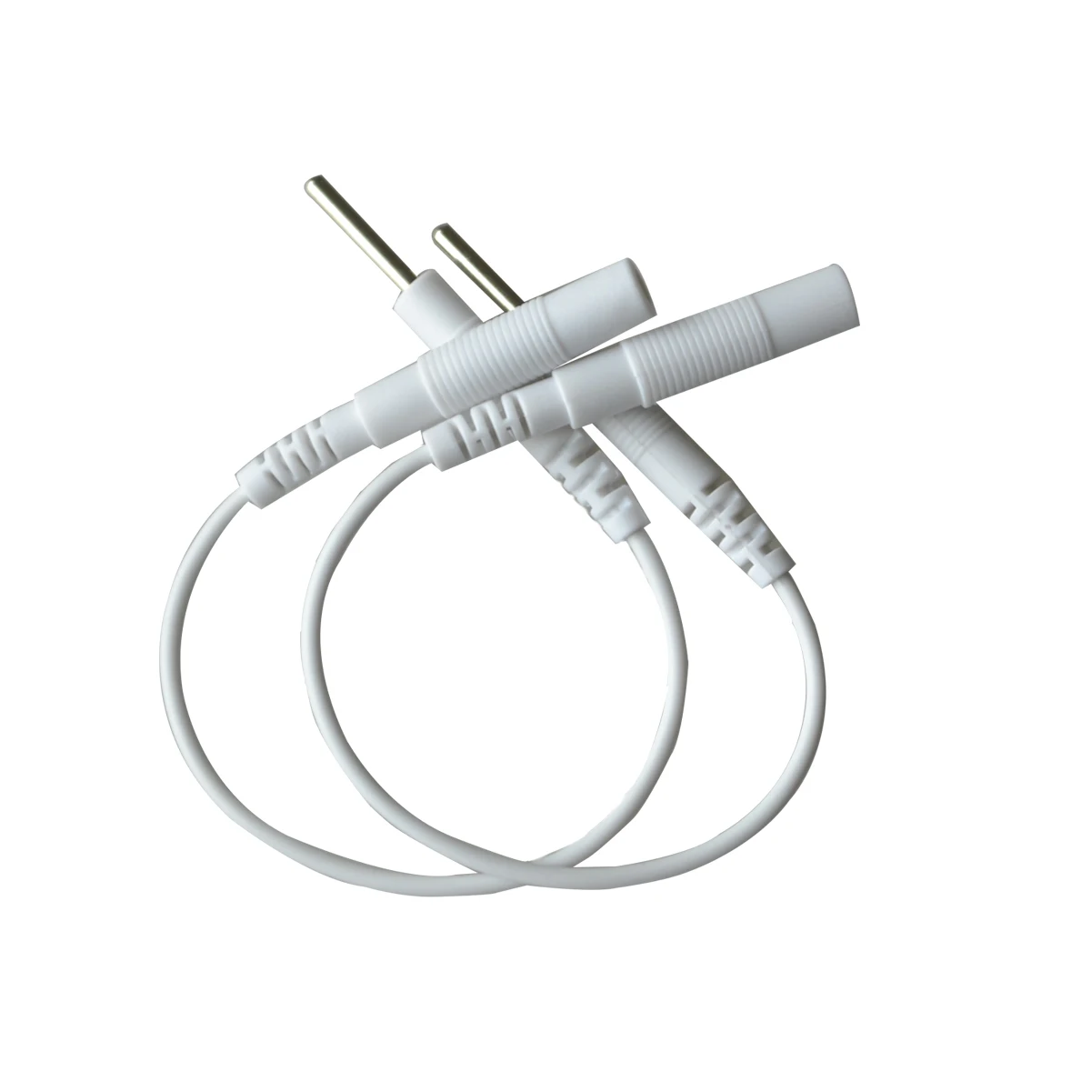 1Pair Needle Type Electrode Lead Wire Pin 2.00mm Snap 2.35mm Conversion For Digital TENS Therapy Machine Massager Top Quality