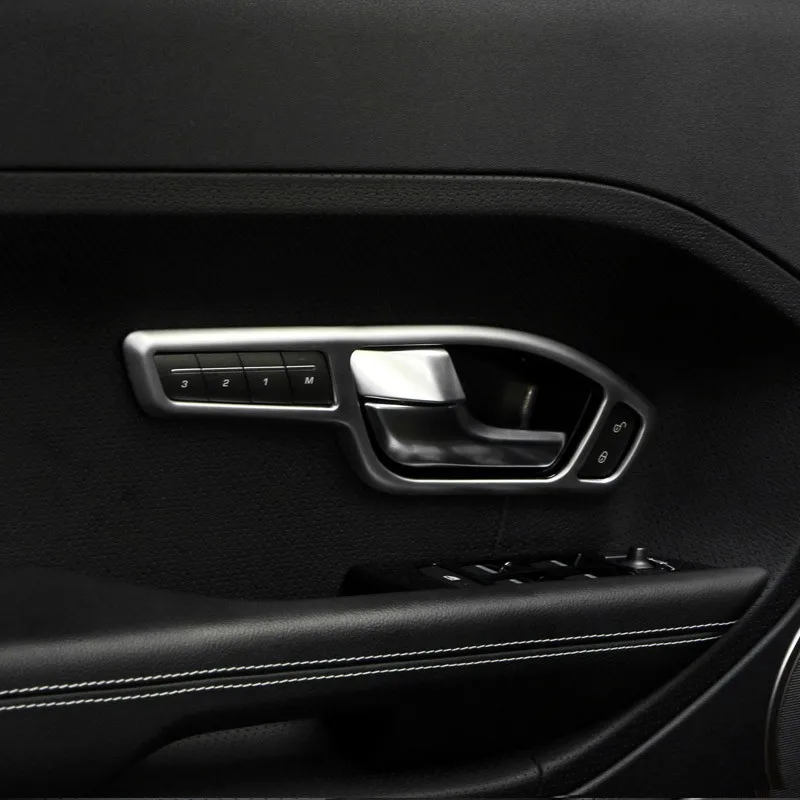 Автомобильная внутренняя дверная ручка Крышка отделка ABS хром для Range Rover Evoque 2012 2013 автомобильные аксессуары для левого привода сиденья