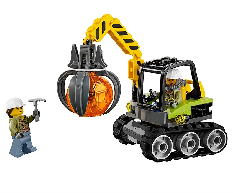 Модель Строительные блоки совместимы с LEGO City 60123 02004 вертолет вулканических