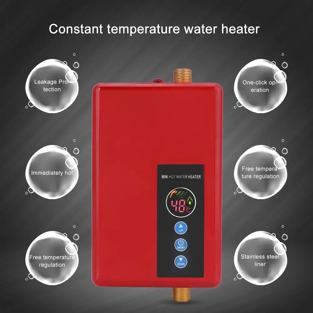 5500 Вт Мини Мгновенный Электрический проточный водонагреватель Быстрый 3 секунды электрический горячий душ система горячей воды кухня ванная комната
