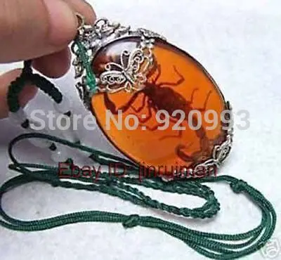 

W&O Wholesale ***Rare Tibet Silver Scorpion necklace pendant