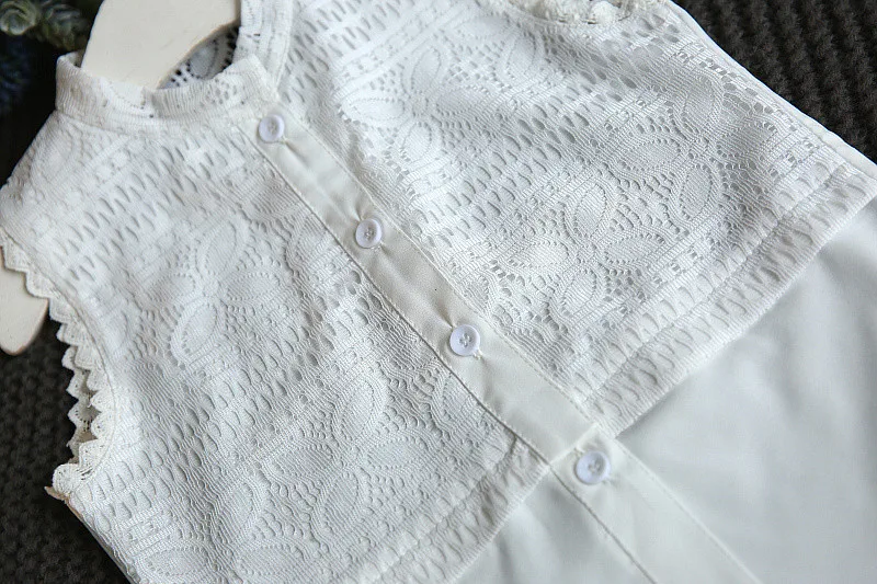 Fashion Children Clothing Sets Summer Girls Clothes 2018 New Kids Sleeveless Lace Shirt Skirt Suits 2Pcs Cotton Girl Outfits Set (12)