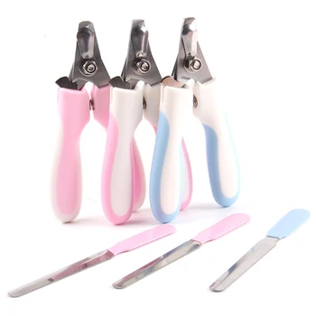 

TINGHAO 2pcs Set Pet Dog Puppy Cat Claw Nail File Trimmer Snall/Large Size Dogs Care Pliers Scissors Clippers Safe Tool