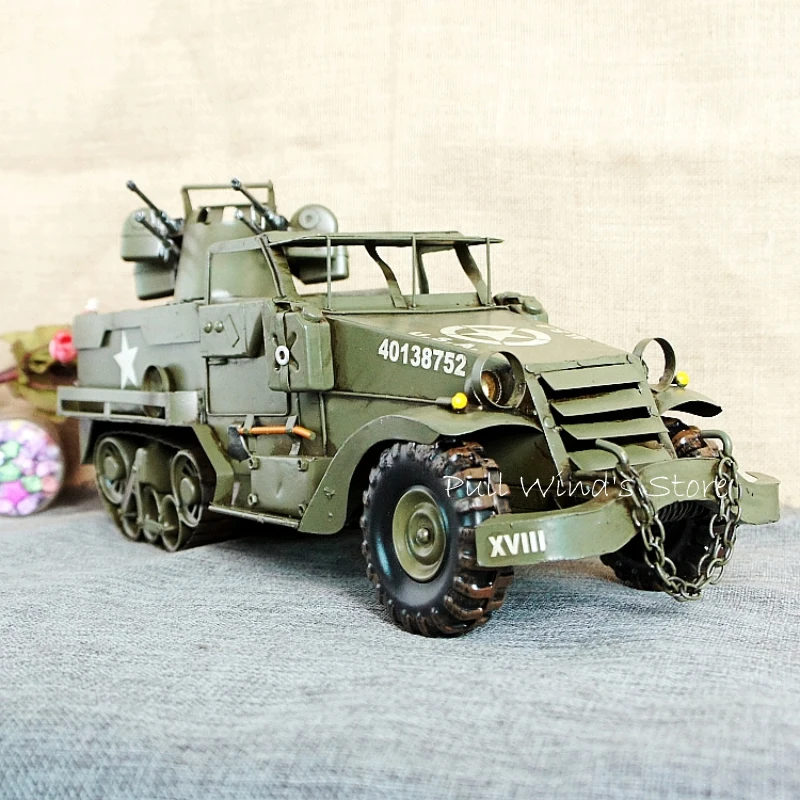 Buy Classic metal Armored car model Handmade Iron War
