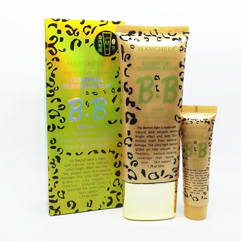 Maycheer ブランドチーターファッションヒョウ純粋なミネラル クリームファンデーションメイクアップコンシーラー長持ち補充 Cc Creams Aliexpress
