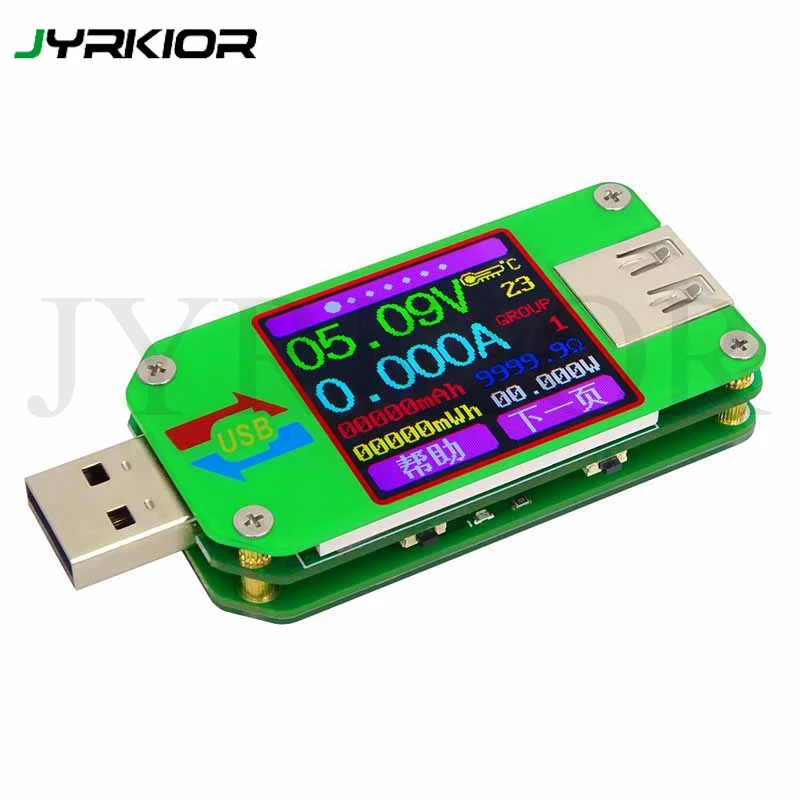 Jyrkior 1 44 дюймовый цветной ЖК метр портативный цифровой USB мультиметр тестер