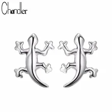 Чендлер ящерица рептилия серьги стержня для Для женщин девушки крошечные милые животные Gecko Nicke личность Вечеринка ювелирные изделия