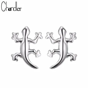 

Chandler 2017 Lizard Reptile Stud Earrings For Women Girls Tiny Cute Animal Gecko Nicke Free Personality Evening Party Jewelry