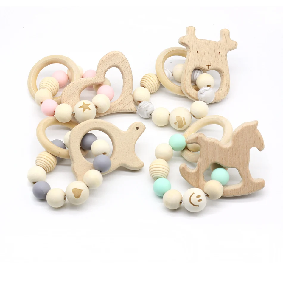 

Funny Pacifiers Silicone Baby Products Wooden Pacifier Clips Clip Animal Cartoon Silica Gel Dummy Recommend Kuhhandel Feeding