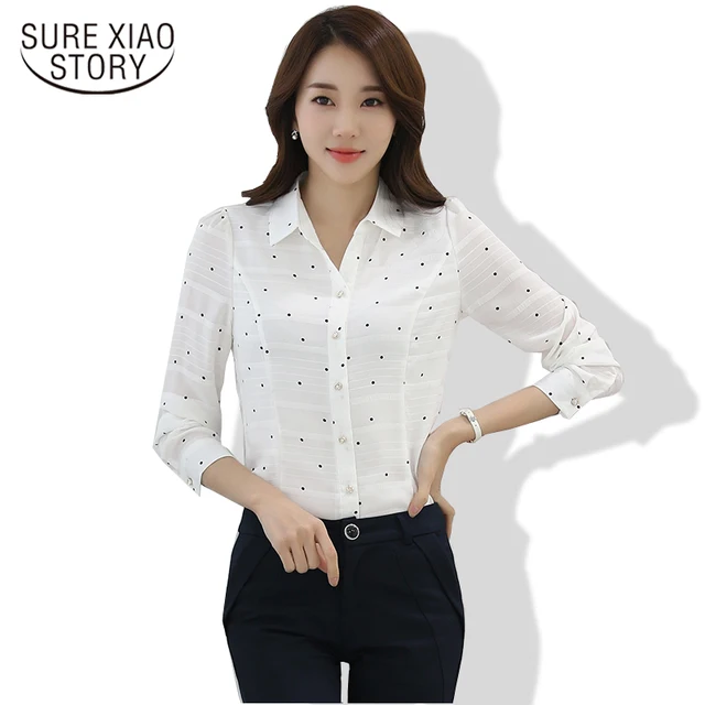 2017 Long Sleeve Chiffon Women Blouses Spring Shirt S 2017 Long Sleeve Chiffon Women Blouses Spring Shirt S Plus Size Female Office Wear