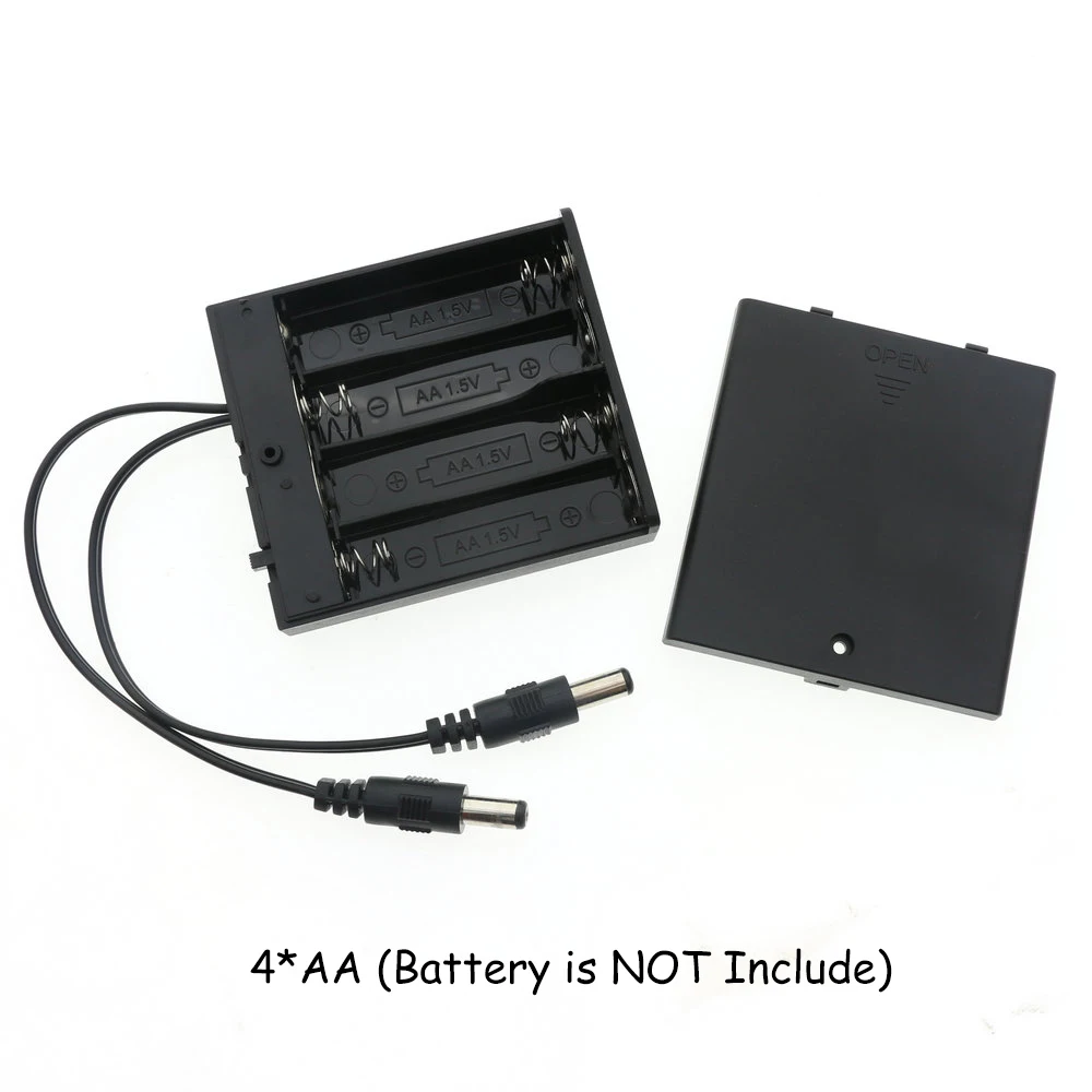Двойной выход IP20/IP65 водонепроницаемая светодиодная лента с батареей 5050 RGB Черный PCB освещение 4* AA батарея работает с 2 шт. RGB контроллер