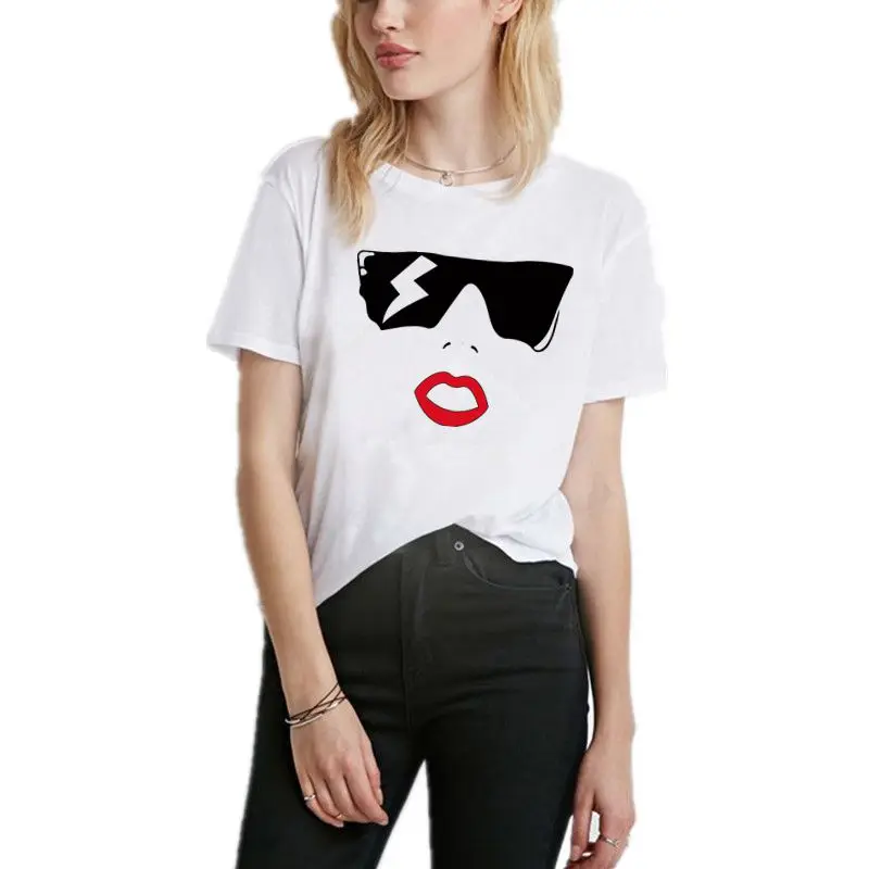 Fashion Prin T Shirt Harajuku Short Sleeve Tshirts 2018 New Summer Tops Casual T-shirt Femme Plus Si