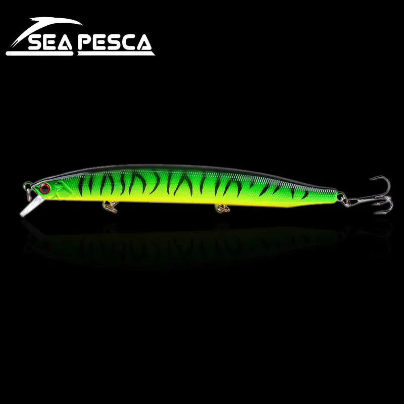 

Hot 13.8cm 19g Sinking minnow Fishing Lure 6# hooks fishing Wobbler 3D Eyes Crankbait Pesca Artificial Japan Hard Bait ZB256