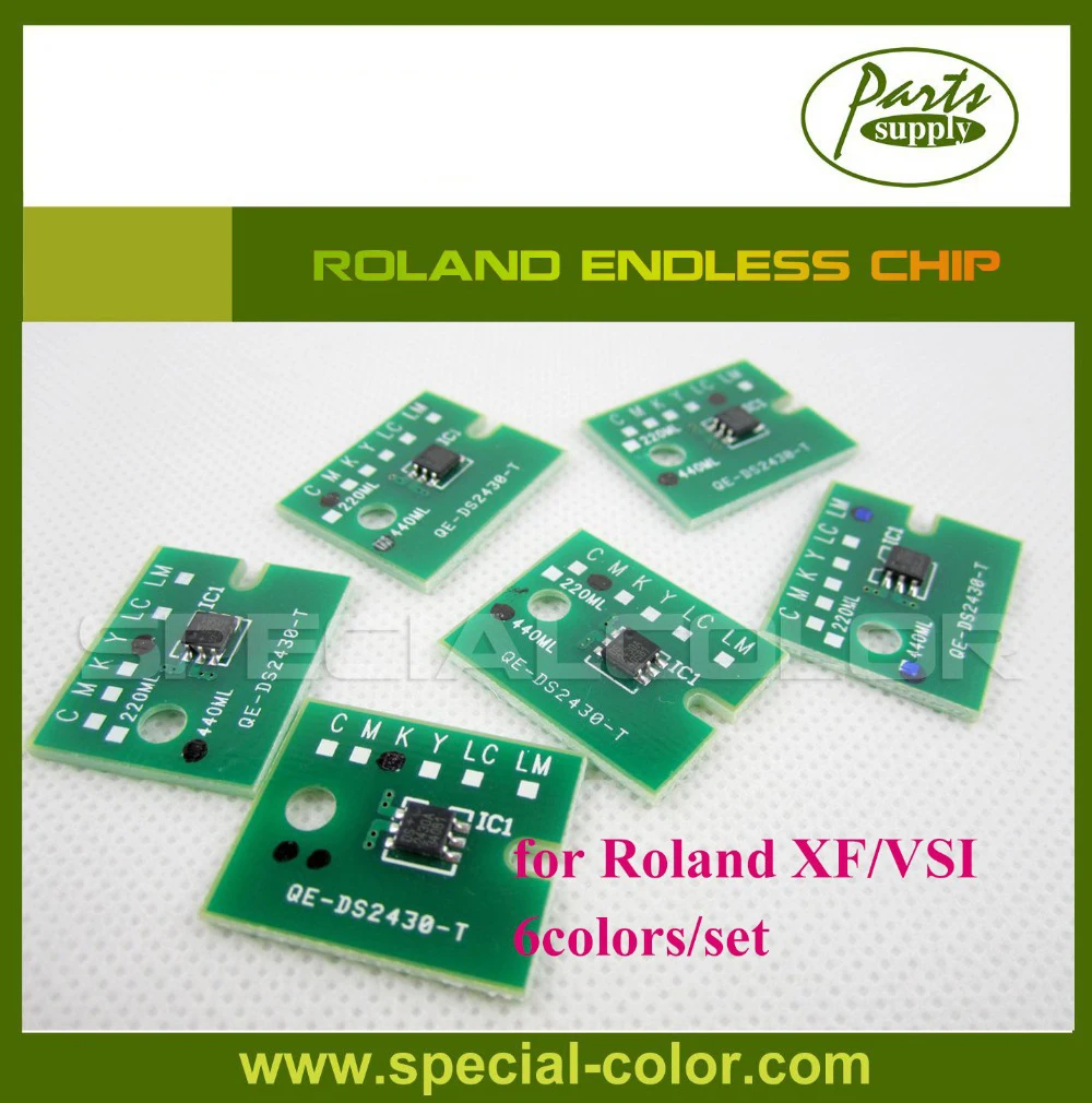 

New Roland Endless Chip for Roland XF/VSI Chip 6colors/set