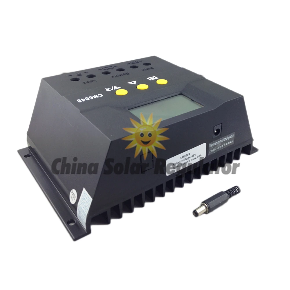 10 шт. 48 В ШИМ 60А Контроллер заряда ЖК-дисплей с 54,8 в поплавковое ...