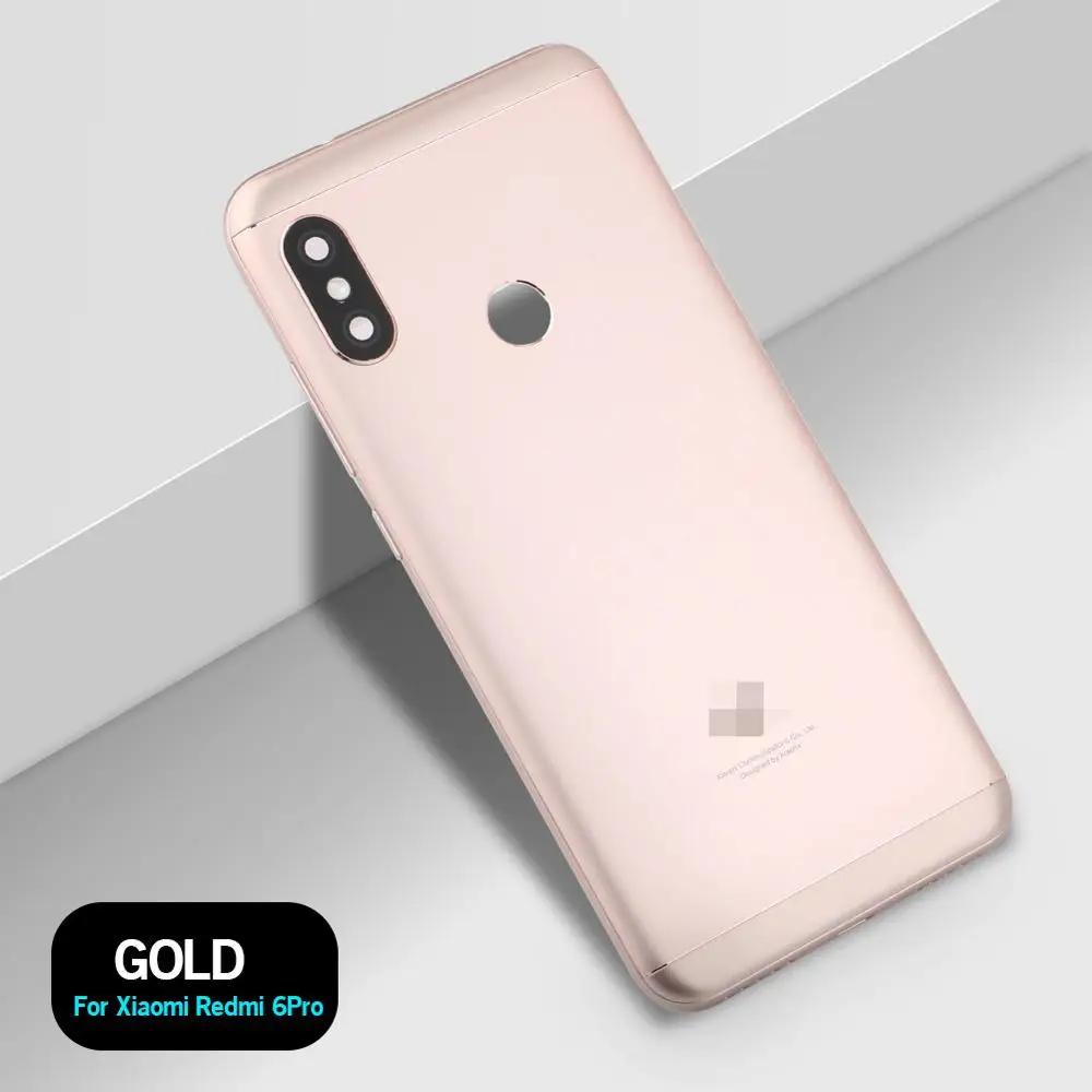 for Redmi 6Pro Gold Задняя крышка батарейного отсека для Xiaomi Redmi Note 6 Pro Note 4X чехол на заднюю крышку задняя дверь Замена батарейного отсека с присоской - Цвет: for Redmi 6Pro Gold