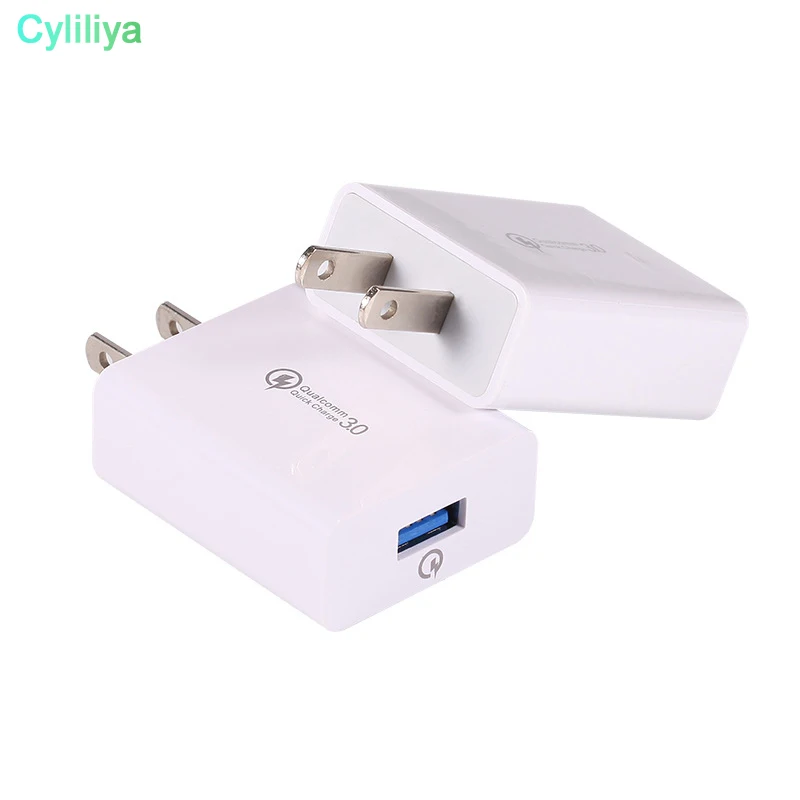 100 шт. Быстрая зарядка QC 3 dual usb дорожное настенное зарядное устройство адаптер питания для iphone 7 8 samsung S7 S8 S9