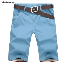 Shorts Men 2017 Summer Fashion Mens Shorts Casual Cotton Slim Bermuda Masculina Beach Shorts Joggers Trousers Knee Length Shorts