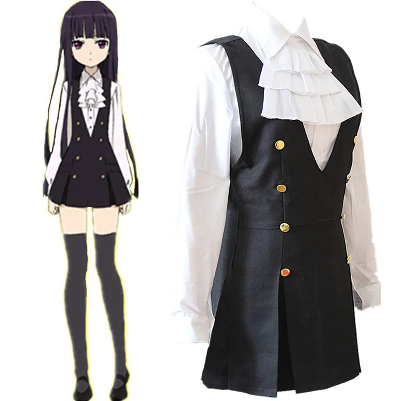 Костюм для косплея Inu x Boku SS Shirakiin Ririchiyo школьная форма Лолиты платье + рубашка