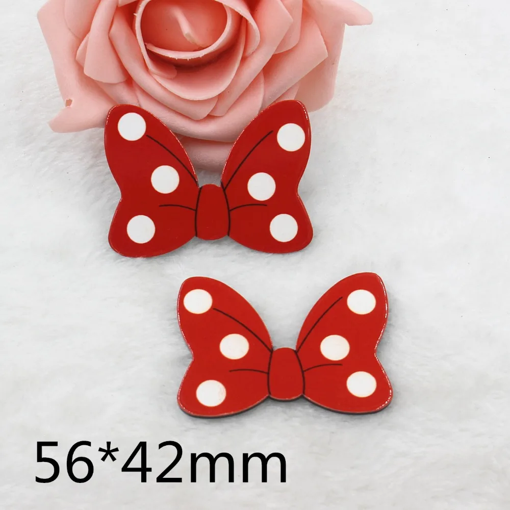

5pcs/lot flat back planar resin bow DIY resin cabochons accessories