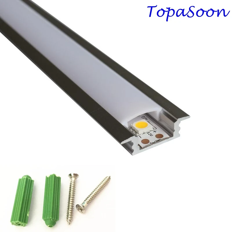 10PCS 1m length aluminium led profile free shipping led strip aluminum channel housing Item No. LA-LP08 for 12mm width led strip