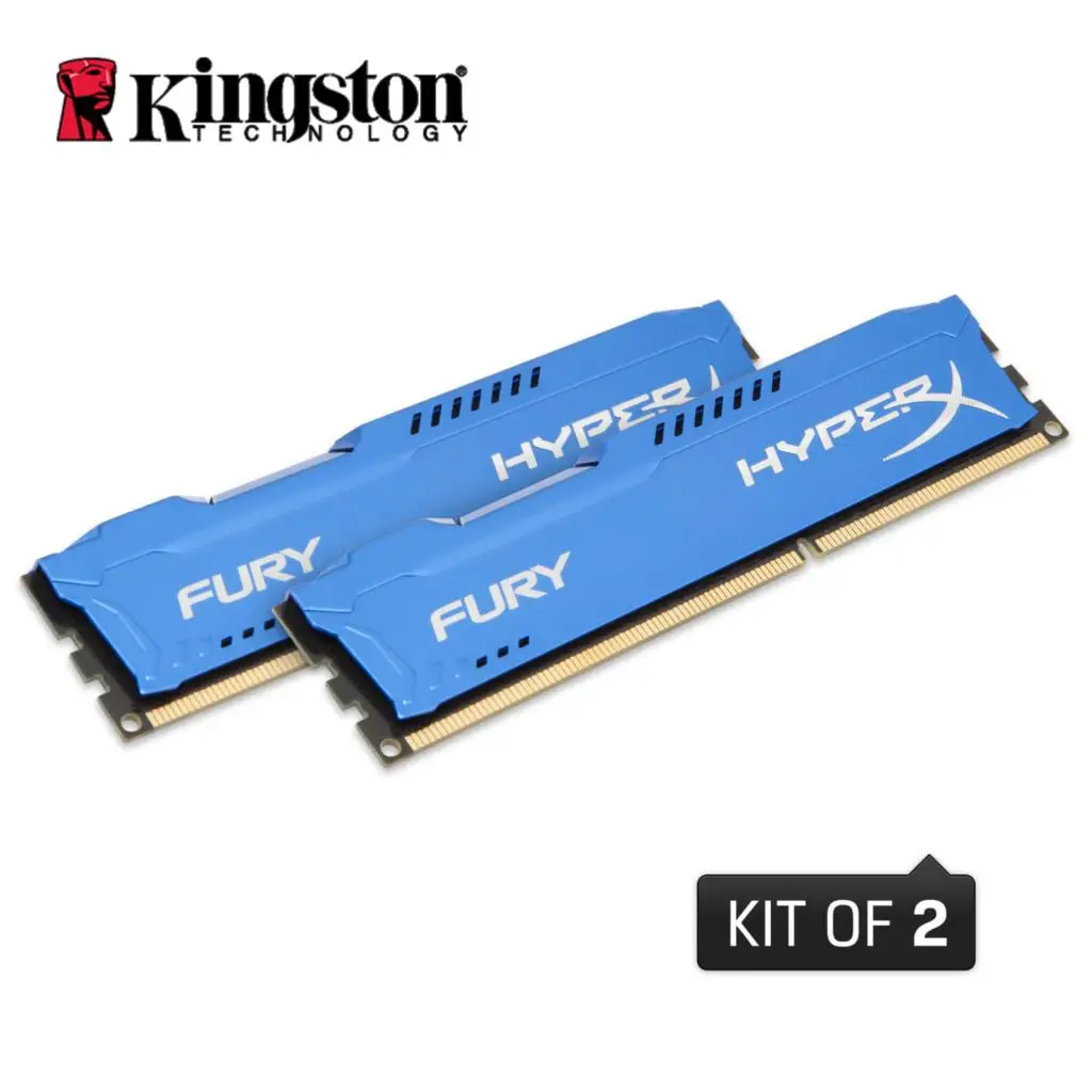 

Kingston Desktop memory 8GB (2*4GB) 16GB (2*8GB) HyperX FURY DDR3 1866 MHz PC3 14900 Desktop PC Gaming Memory RAM