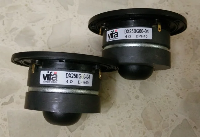  2PCS Original Vifa DX25BG60-04 4'' Dual Magnet High Power Silk Dome Tweeter 4ohm 80W Pair Price