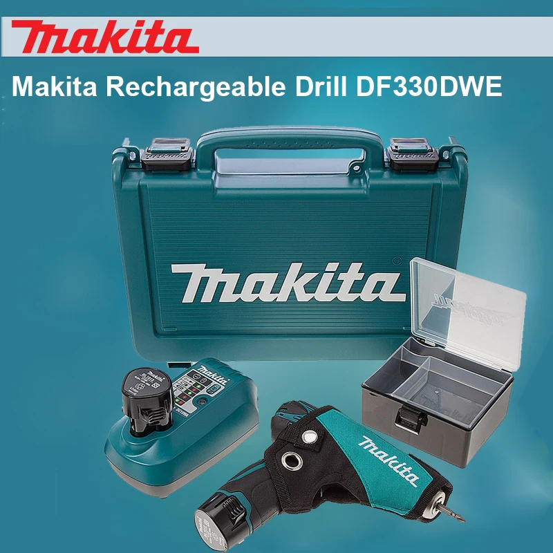 Япония Makita зарядка дрель df330dwe бытовой электрический Литий Дрель Скорость управления Отвёртки