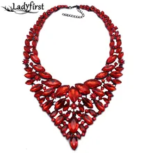 Nueva venta Caliente Completo Crystal Gem Collar de Lujo Noble Nupcial En Forma de V Vestido de Novia Rhinestone Collar de la Declaración de B4418