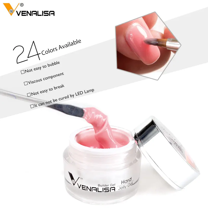 VENALISA 50ml Hardest Gel French Tips 3D 4D Camouflage Sculpture CANNI Nail Art Manicure Nail Build