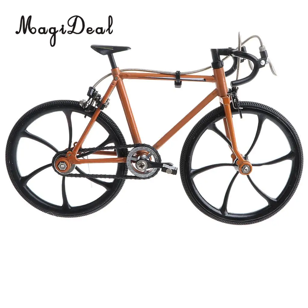 1/10 Scale Simulation Alloy Diecast Racing Exquisite Bike Sport Bicycle Model Hobbies Games Toy Collections Home Decor Orange