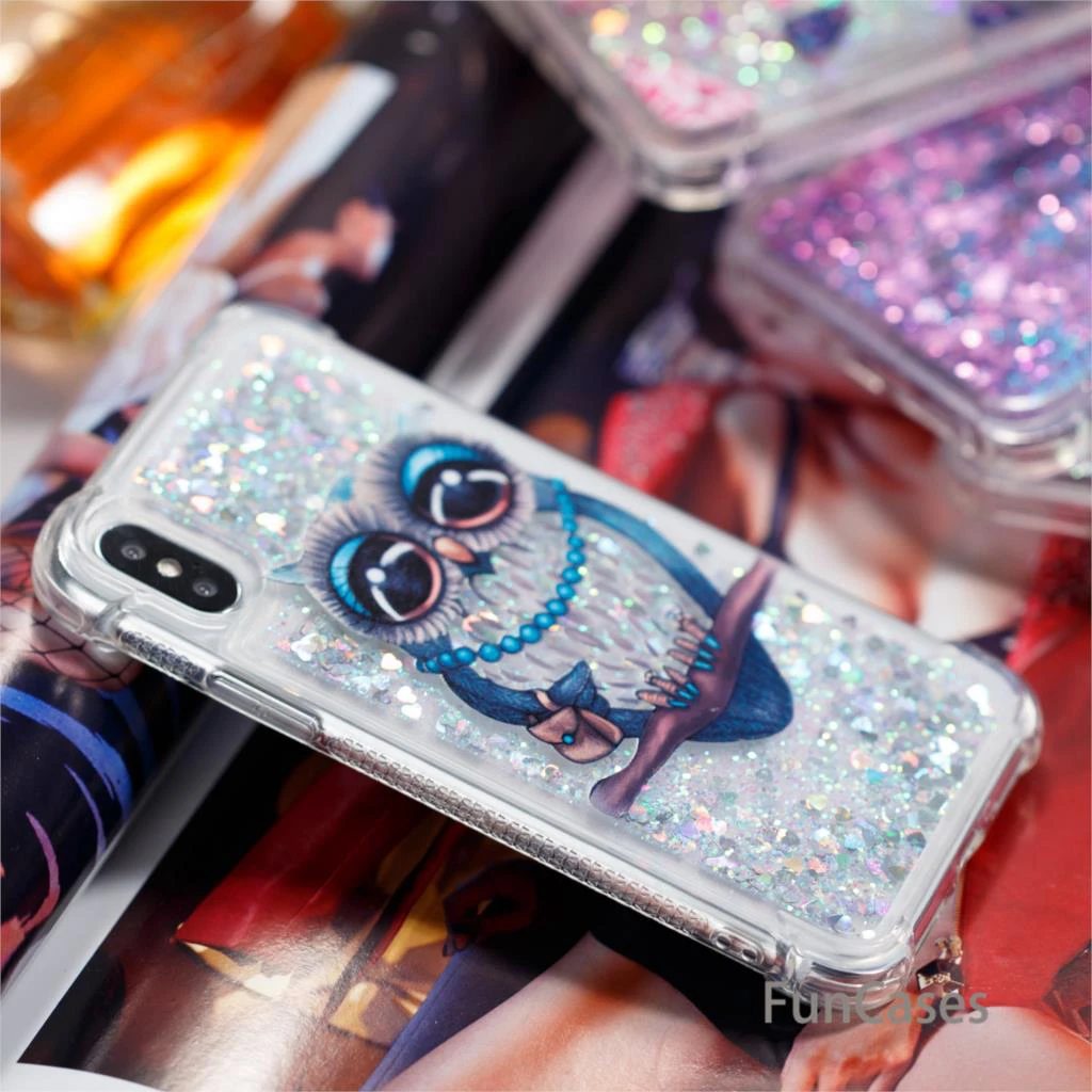 Чехол с изображением совы для iPhone X мягкая задняя крышка из ТПУ чехол единорогом 8
