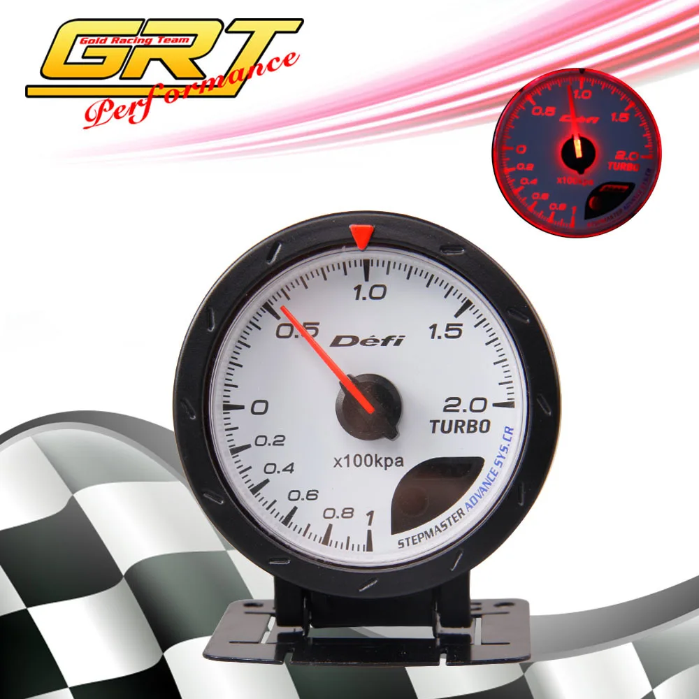 GRT 2.5" 60MM Defi Advance CR AutO Gauge Meter TURBO BOOST Meter Defi