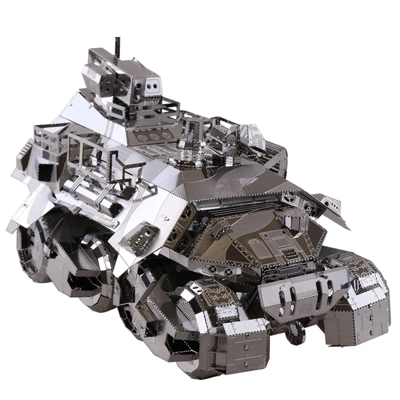 MU Iron Pioneer Armored Cars DIY 3D Metal Puzzle Assemble Model Kits