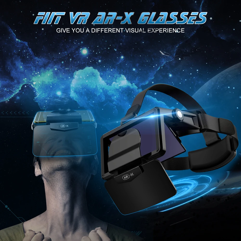 Для FIIT VR AR-X очки шлем 3D VR очки Виртуальная реальность гарнитура для смартфона картонный шлем 4,7-6,3 дюймов сотовый телефон