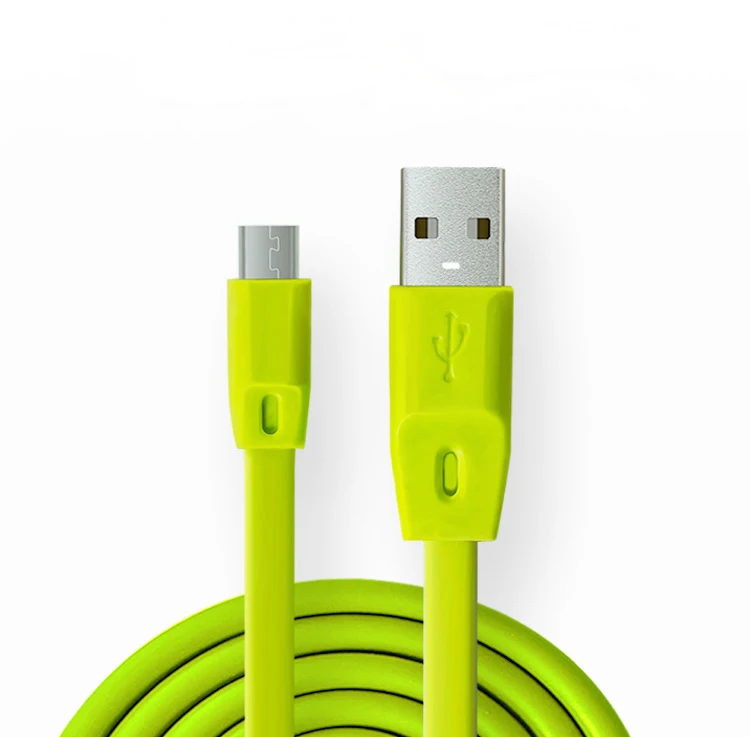 3FT 1M Soft TPE Lengthen Micro USB Port Data Sync Flat Charge Charging Cable For S6