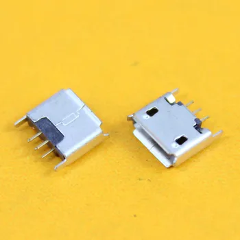 

cltgxdd 50Pcs Micro USB Type B Female Straight 180 Degrees DIP 5Pin PCB Solder Socket Connector
