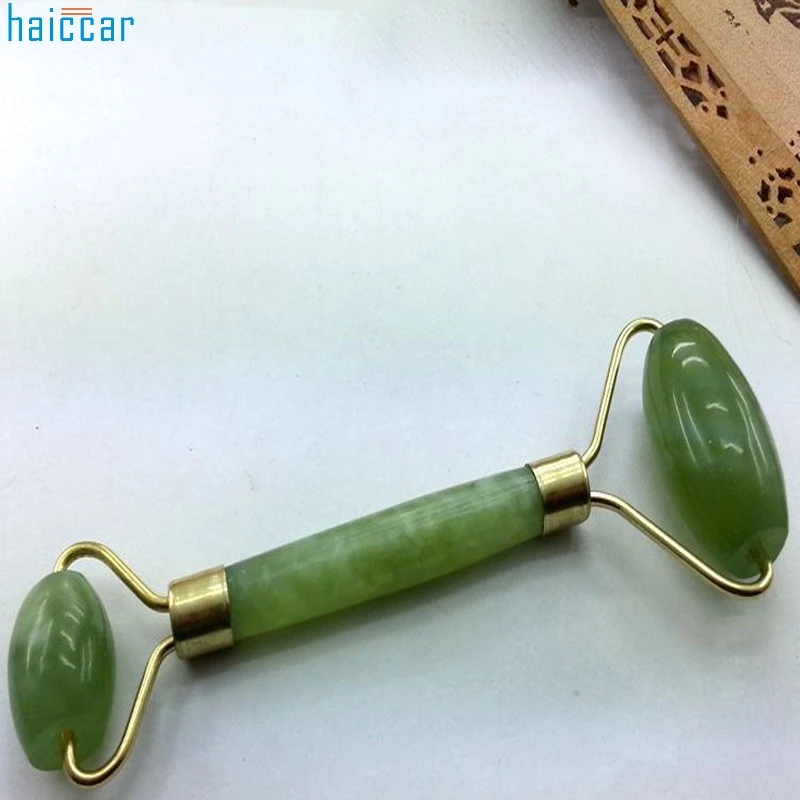 Facial Massage Jade Roller Face Body Head Neck Nature Beauty Device roller massager#39 | Красота и здоровье