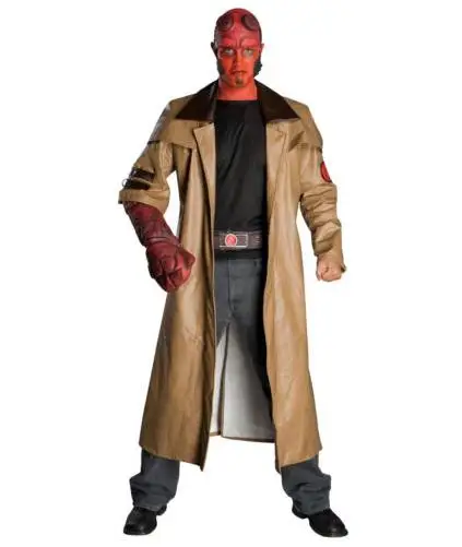 free shipping halloween hellboy hell boy army cosplay costumes only faux leather overcoat on aliexpresscom alibaba group