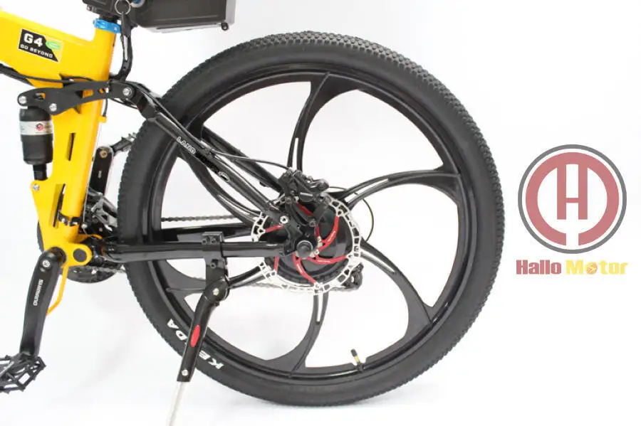 ConhisMotor 48V 500W Foldable Frame Electric Bicycle 12AH Li-ion Battery Ebike LCD Display Magnesium Alloy Integral Wheel 17\