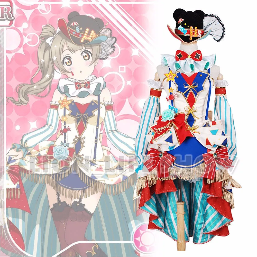 Love Live Lovelive kotori minami SR цирковая труппа платье косплей костюм, полный набор