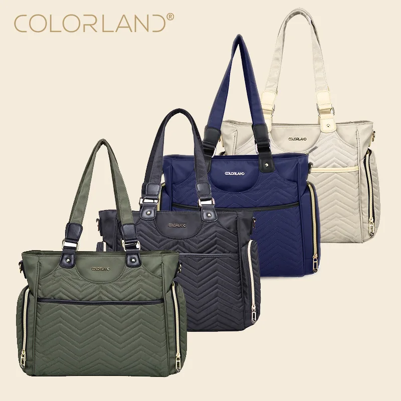 

COLORLAND Mommy Handbag Infant Diapers Bag High Quality Maternity Single Shoulder Bag To The Hospital Multifunctional Nappy Care