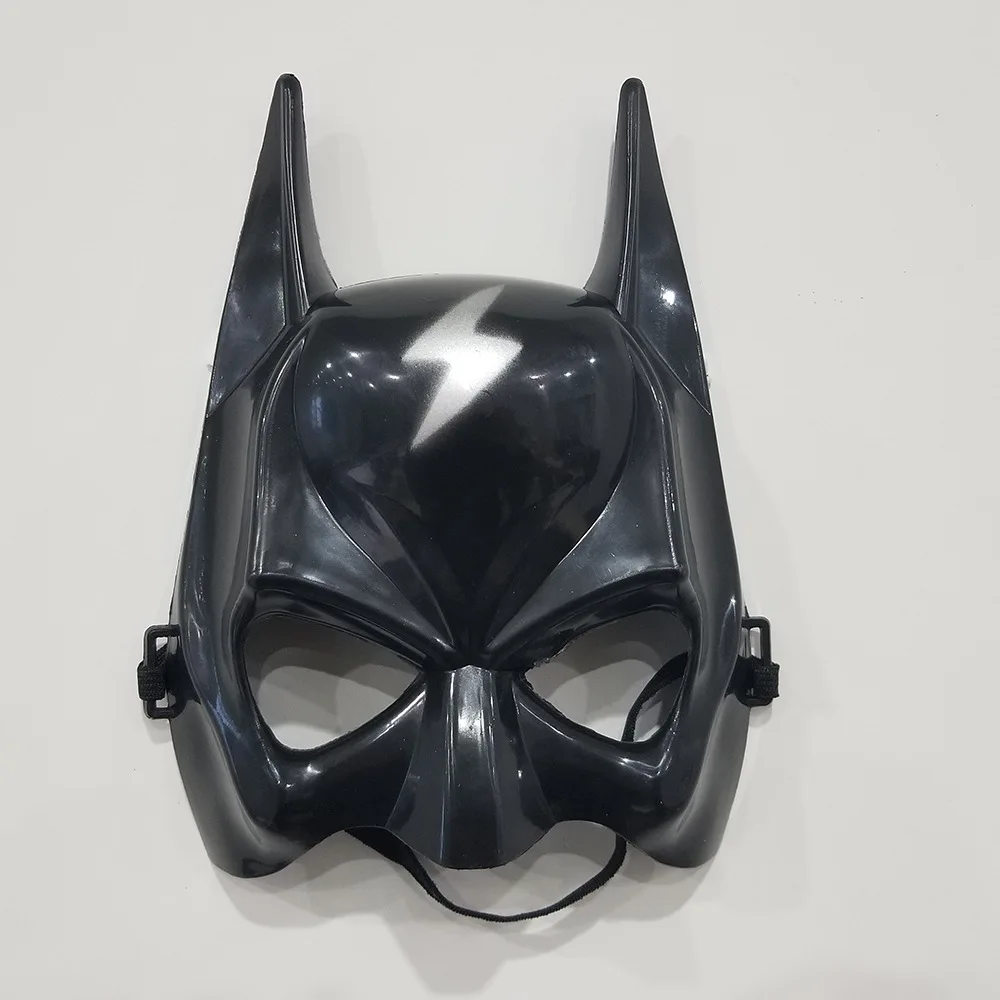 Маска Бэтмена на Хеллоуин дети черная маска для косплея маска для человека крутой лицо костюм аксессуар - Цвет: Белый
