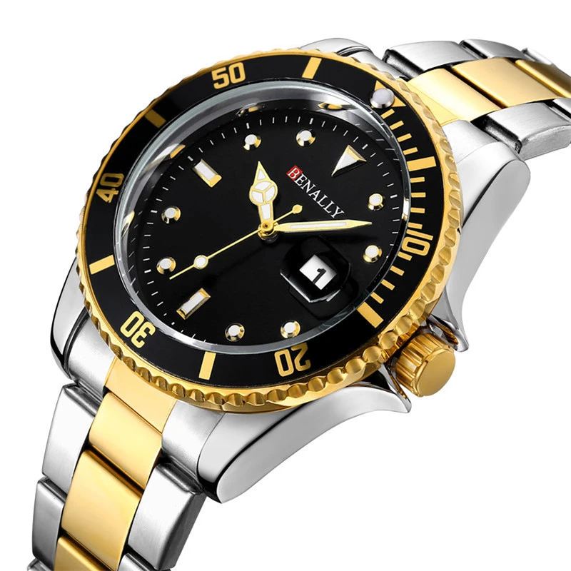 

Man Watch Men Luxury Brand Sports Mens Watches Steel Quartz Waterproof Clock Military Male Gold Wrist Watch Relogio Masculino