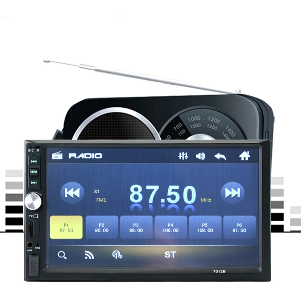 

7'' Car Bluetooth Touch Screen MP3 MP4/MP5 Player Support SD Card/MM Card Stereo Car Radio Player With Rear Cam