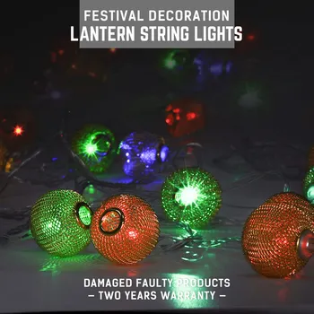 

DINGDIAN LED AC220V Colorful Bulb String Fairy Light Ball Shape Christmas Lights Indoor 5M Christmas Decorations Home Outdoor