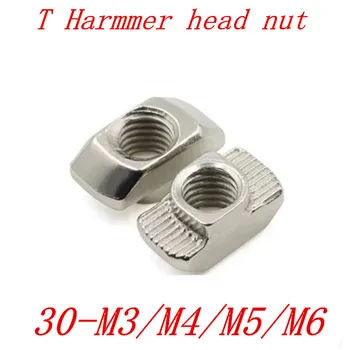 

20PCS M4/M5*10*6 For 30 Series Slot T-nut Sliding T Nut Hammer Drop In Nut Fasten Connector 2020 Aluminum Extrusions
